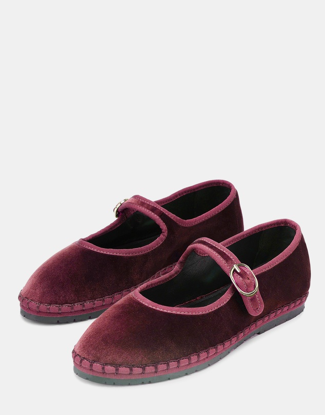 Nokwol - Mel Burgundy Velvet
