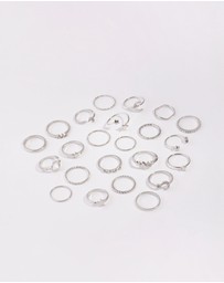 Lovisa - Silver Celestial Ring 24-Pack