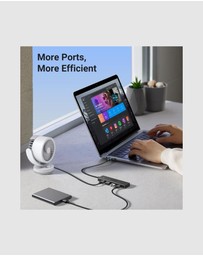 Ugreen - UGREEN 4 Port USB 3.0 Hub Satin Black