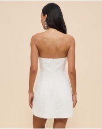 CHANCERY - Lani Strapless Structured Lace Mini Dress