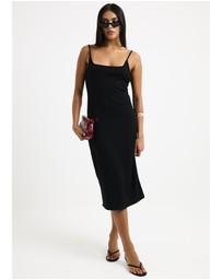 General Pants Co. Basics - Straight Neck Midi Dress