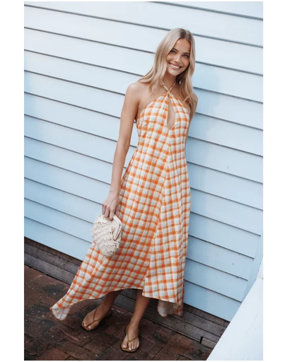 Petal & Pup - Costello Maxi Dress - Multi Orange