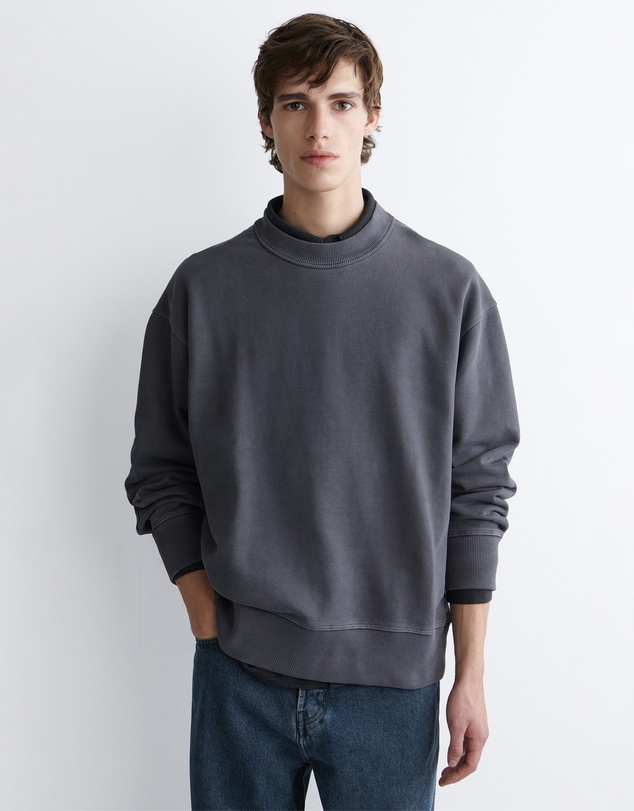 COS - Relaxed Washed-Cotton Sweatshirt