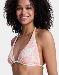 Roxy - Womens Hibiscus Hype Revo Tiki Tri Bikini Top