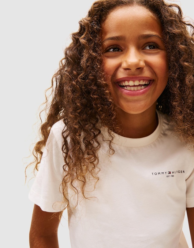 Tommy Hilfiger - Unisex Logo Crew Neck T-Shirt - Kids