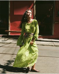 KINGA CSILLA - Nova Lace Cherry Maxi Dress