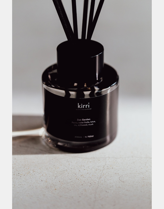 Kirri by Scent Australia Home - Zen Garden Reed Diffuser 100ml Trio + Zen Garden Reed Refill 100ml Trio