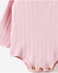 Cotton On Kids - Organic Blend Knit Long Sleeve Bubbysuit