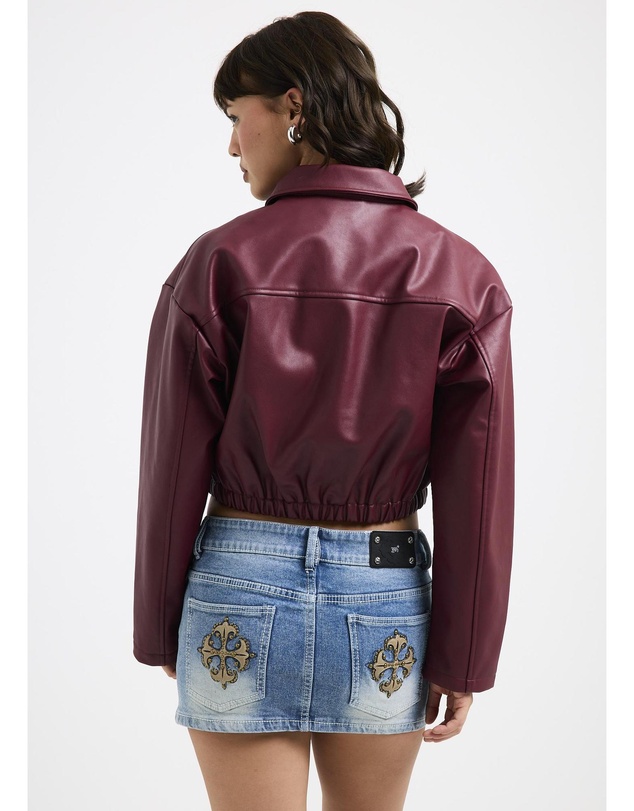 Neon Hart - Katana Crop Biker Jacket
