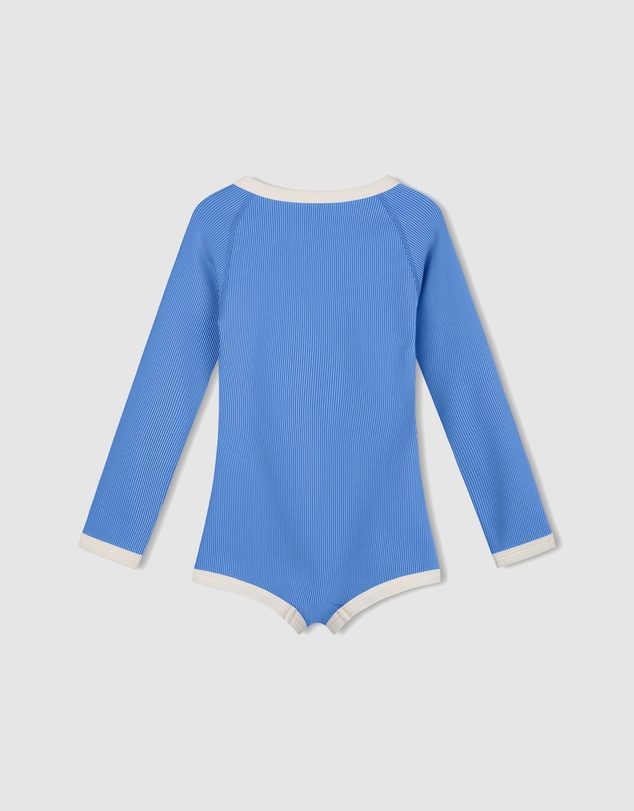 Zulu & Zephyr Mini - Mini Stripe Rib Rashie Onesie - Kids