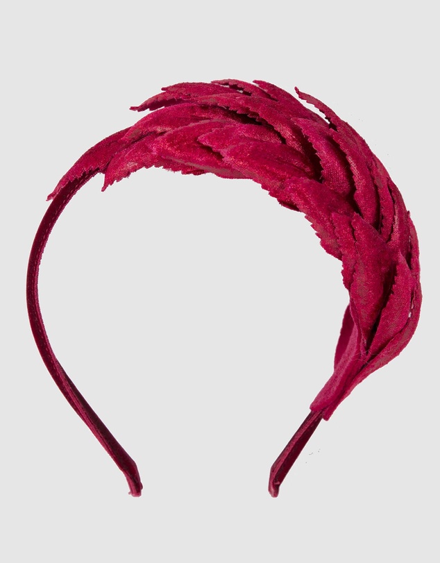 Max Alexander - Small red fascinator headband