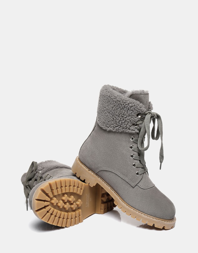 EVERAU - Australian Shepherd Ugg Mina Cow Suede Upper Martens