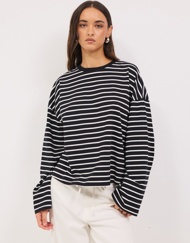 Calli - Stripe Long Sleeved Tee