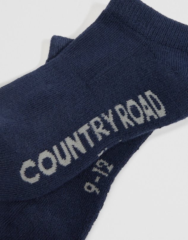 Country Road - Organically Grown Cotton Blend Cushion Sock Pack Of 3