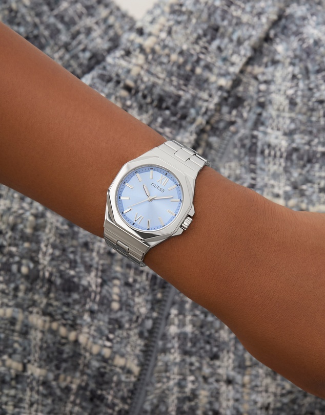 GUESS - Guess Ladies Silver Tone 34mm Analogue Watch