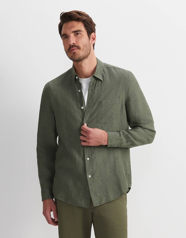Sportscraft - Linen Long Sleeve Delave Shirt