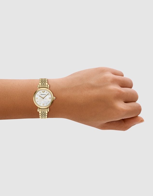 Emporio Armani - Gold Tone Analogue Watch