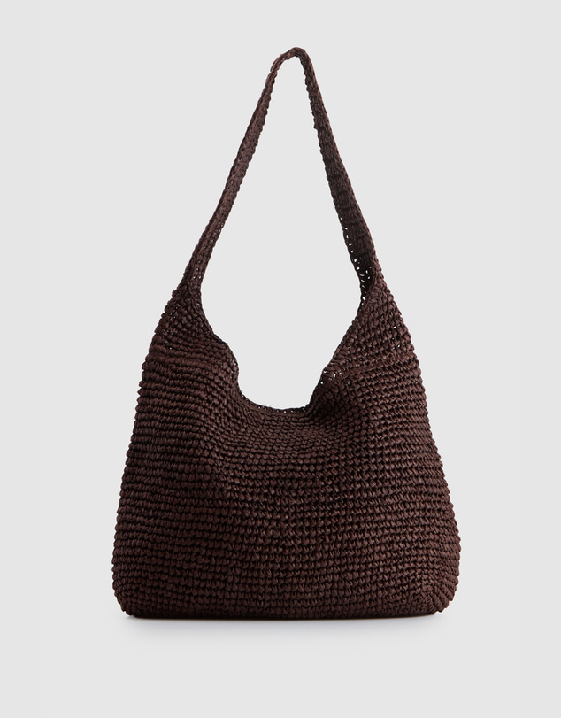 AYA - Fallon Straw Large Shoulder Bag