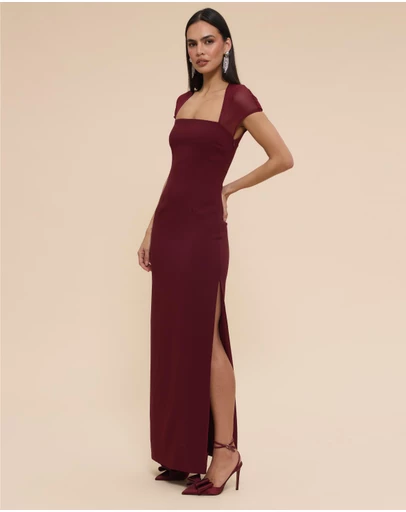 CHANCERY - Florence Mesh Detail Maxi Dress
