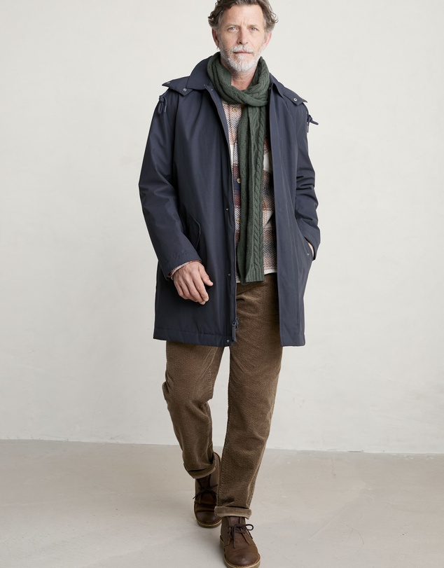Seasalt - Seasalt Cornwall Navy Stone Wave Coat