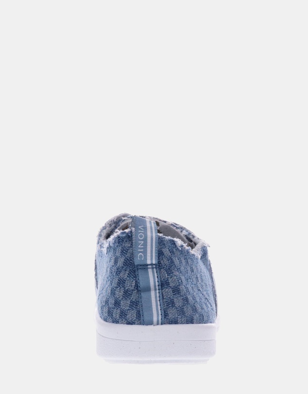 Vionic - Pismo Casual Sneaker - Blue Checkered Denim