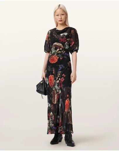AllSaints - Tiwa Silk-Blend Dress