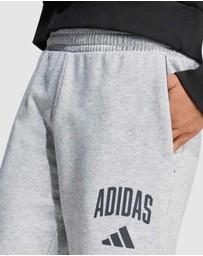 adidas Sportswear - Seasonals Collegiate Typography Shorts - Kids-Teens