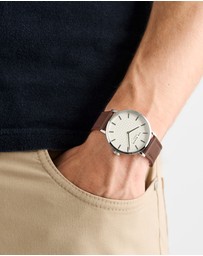 Ted Baker - Staciie Gents Stainless Steel Brown Leather Watch
