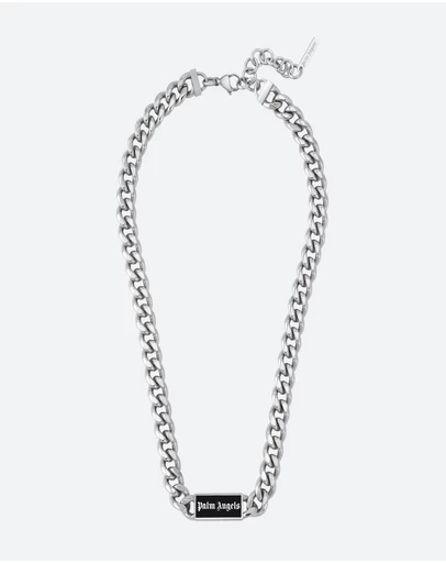 Palm Angels - Martino SS Plaque Chain Necklace