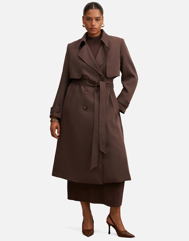 Forever New Curve - Delilah Curve Soft Trench Coat