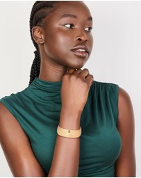 Lovisa - Waterproof Gold Plated Stainless Steel Thick Open Wrist Cuff