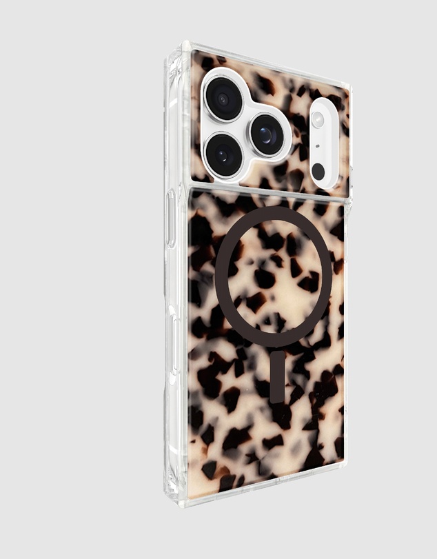 Flaunt - Flaunt Square Blonde Tortoise Shell MagSafe Case for iPhone 18 Pro / 17 Pro