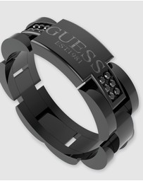 GUESS - Frontier Gunmetal Flat Ring 66