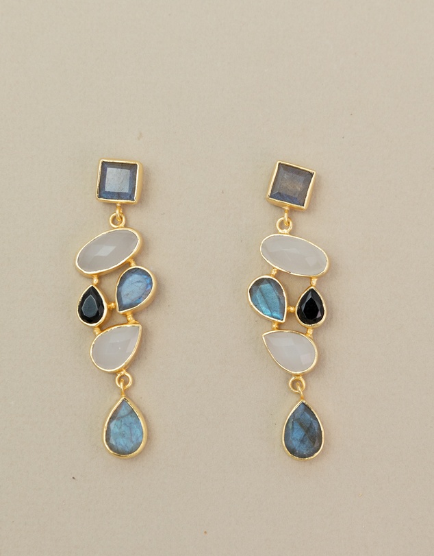 Meshca - Trapeze Midnights Earrings