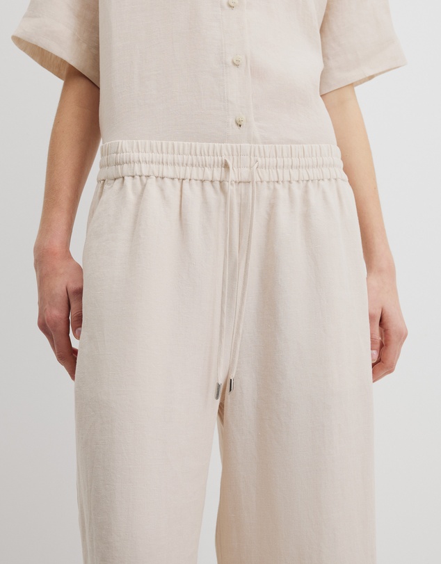 Country Road - Organically Grown Linen Pull-on Pant