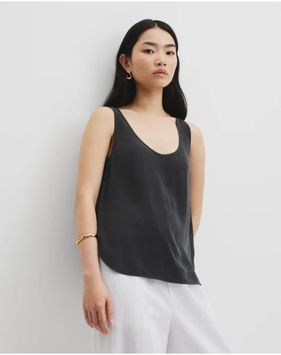 Country Road - Cupro Scoop Neck Tank