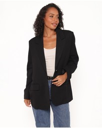 Petal & Pup - Tove Tie Back Blazer - Black