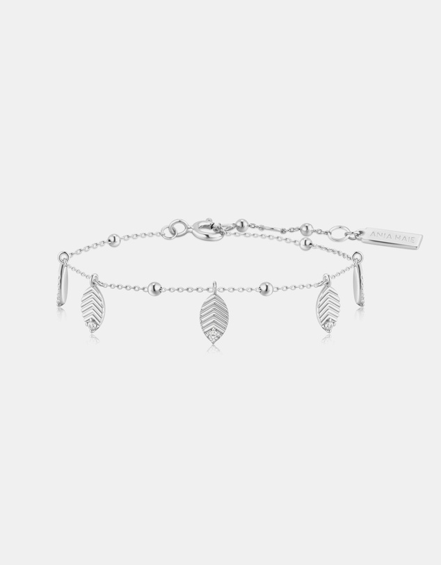 Ania Haie - Silver Leaf Station Bracelet