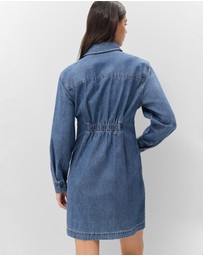 UNISON - Denim Pintuck Dress