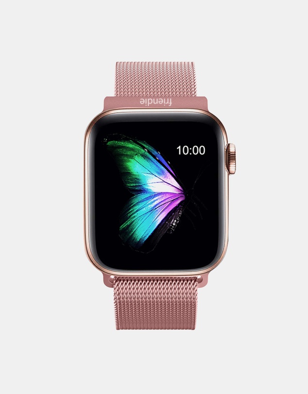 Friendie - Stainless Steel Woven Mesh Loop Band - The Melbourne - Apple Watch Compatible