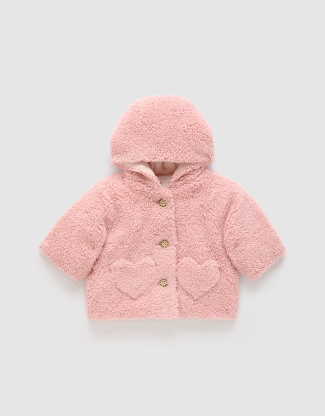 Purebaby - Shearling Padded Jacket -Kids-Babies