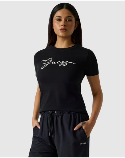 GUESS - Circe Embroidered Active T-Shirt