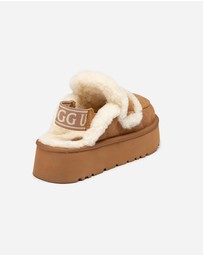 Ozwear Connection Uggs - Ugg Violet Matelassé Shearling Platform Slipper (Detachable Feature)