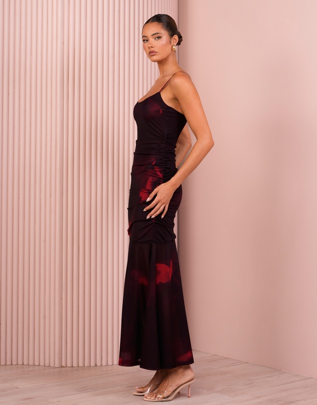 Azzurielle - Oleen Mesh Maxi Dress