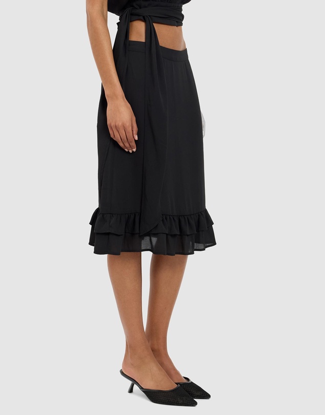 With Harper Lu - Frill Midi Skirt