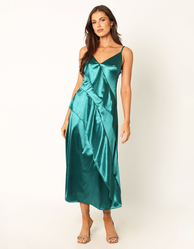 Petal & Pup - Othello Slip Midi Dress - Emerald