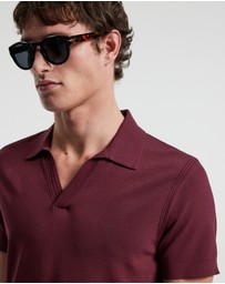 Calibre - Tech Shoulder Trim Polo Wine