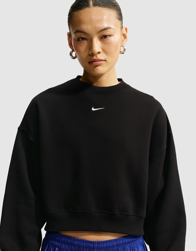 Nike - Nike Studio Fleece Oversized Cropped Crew Sweat