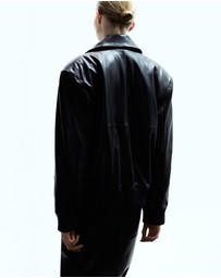 M.N.G - Leather Bomber Jacket