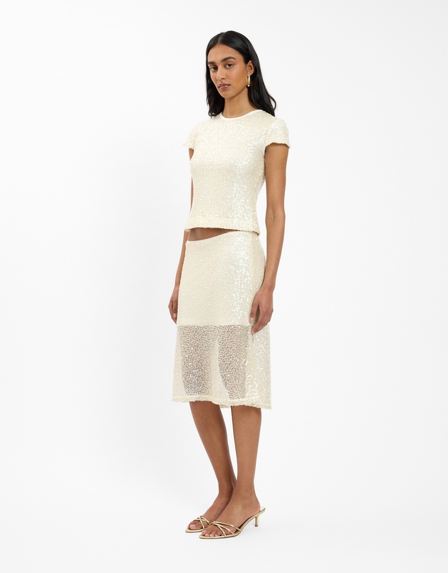 With Harper Lu - Sequin Midi Skirt